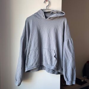 PrettyLittleThing Grey Oversized Hoodie Medium